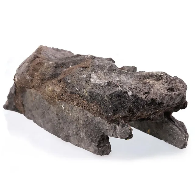 M&S Reptilien Kokosnuss Versteckhöhle Stein gelb 12-15cm