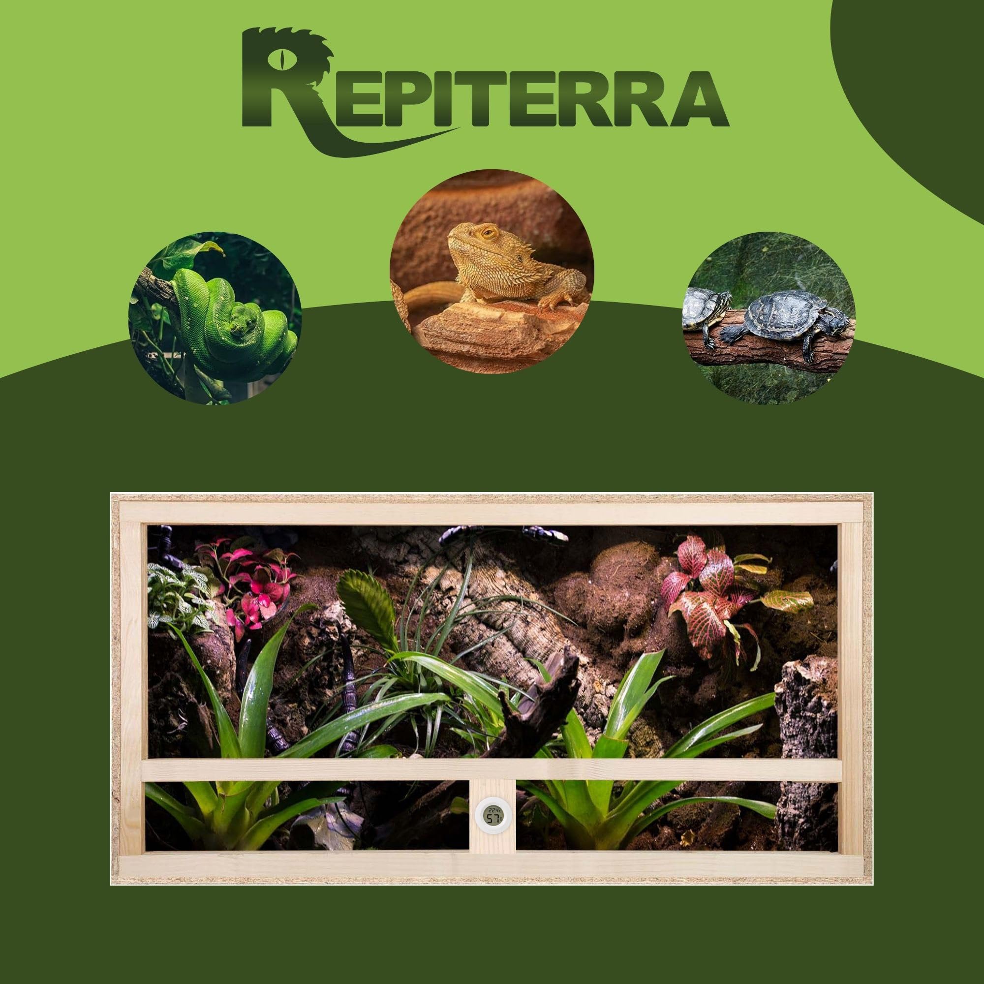 Repiterra Terrarium 100x60x50 cm Seitenbelüftung