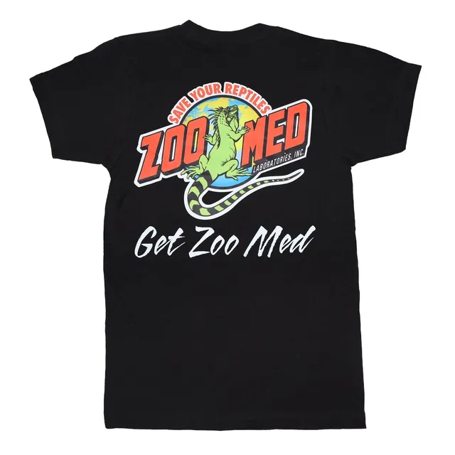 Zoo Med Iguana Logo T-Shirt Herren Schwarz