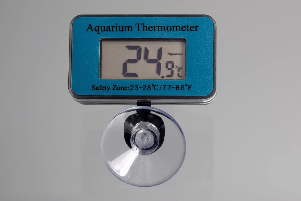 M&S Reptilien Thermometer digital blau Sauger wasserdicht