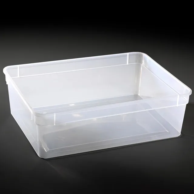 M&S Reptilien Kunststoffbox groß 24x18x7,5 cm transparent