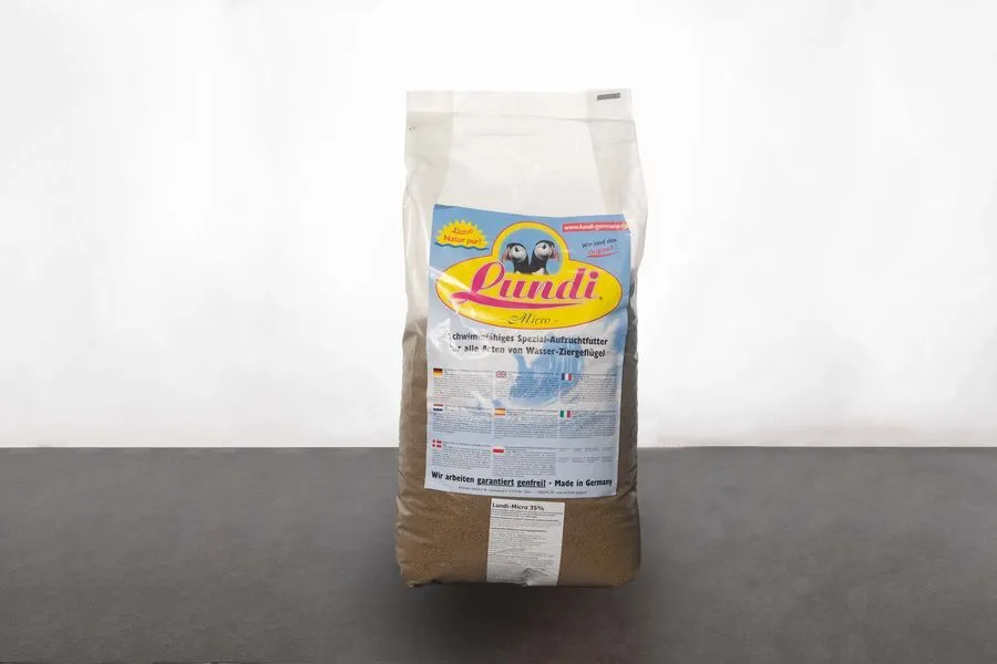 Lundi Wassergeflügel Micro 35 Entenfutter 15 kg 2 mm
