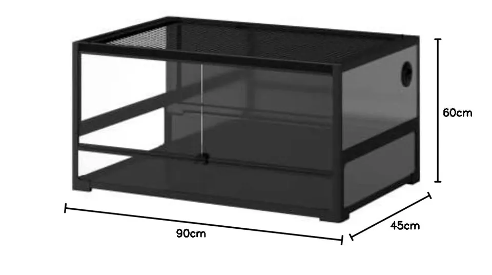 ReptiZoo NRK906045 Glasterrarium 90x60x45 cm Easy-Build