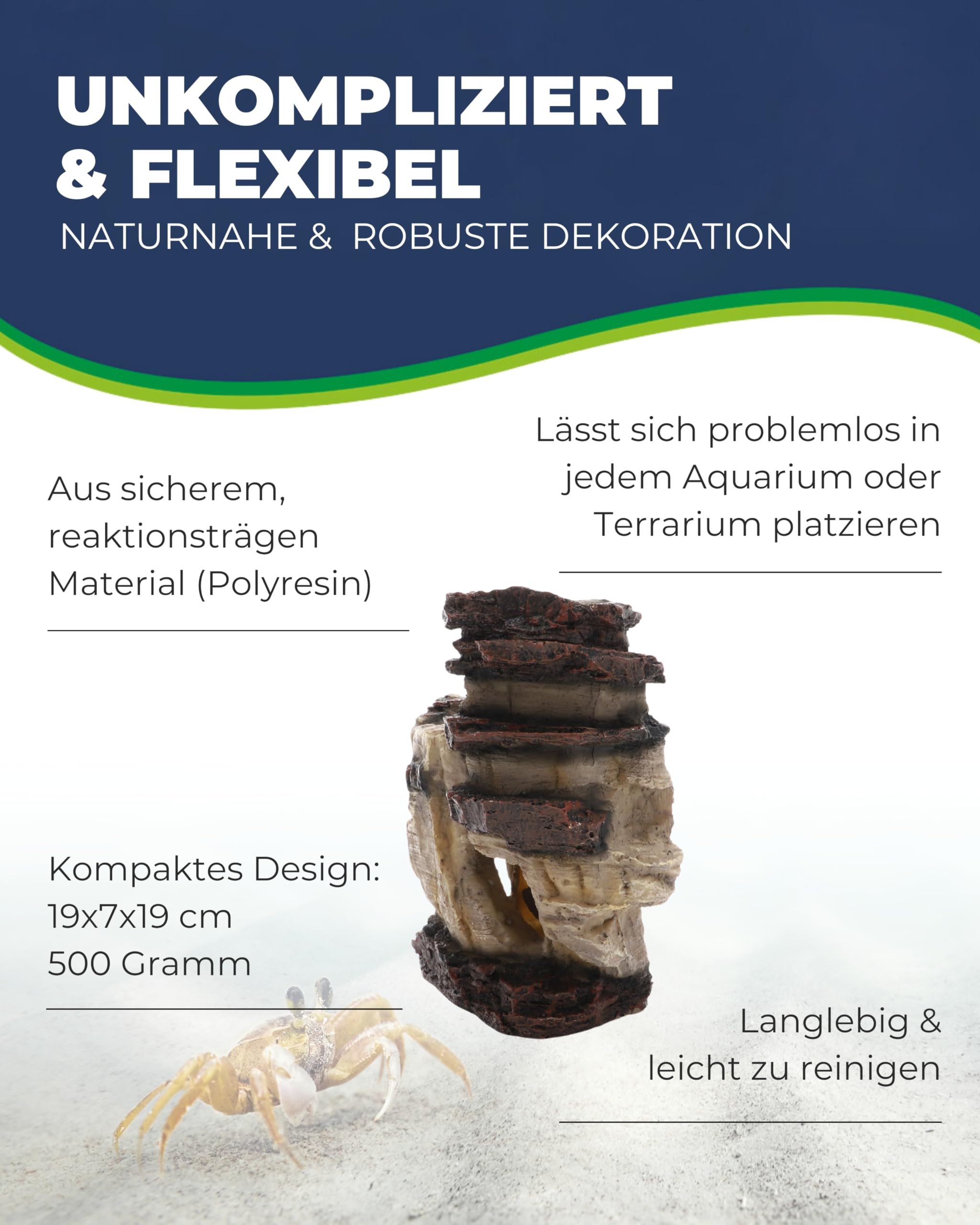 Hobby Arizona Rock 1 Dekostein 17x9x17 cm naturgetreu
