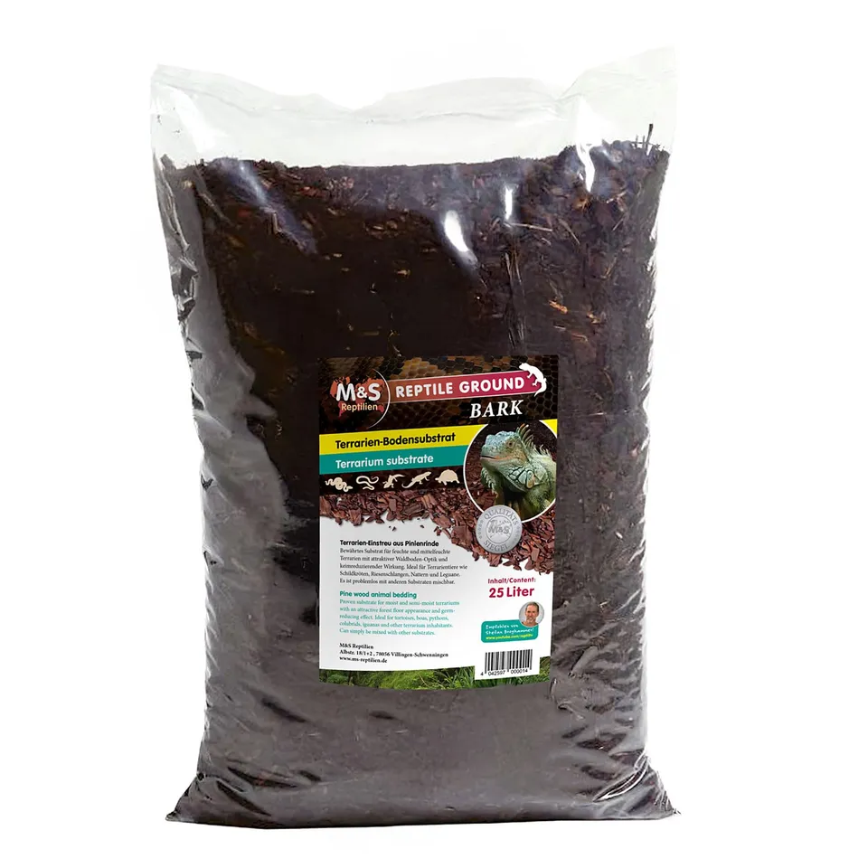 M&S Reptile Bark Pinienrinde 20 Liter Terrarieneinstreu