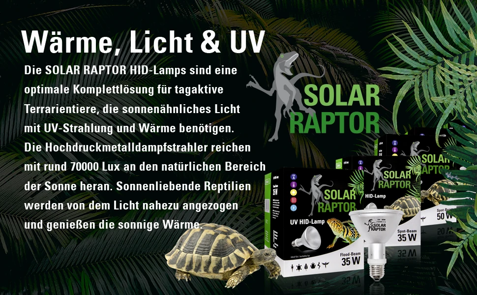Econlux Solar Raptor UV HID-Lampe Tageslicht 5000K UV