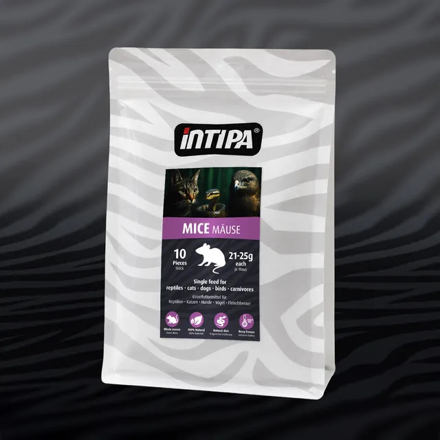 Intipa Mäuse 21-25 g Frostfutter 10 Stück ganz