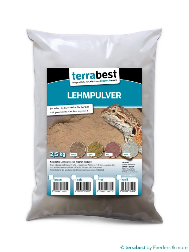 Terrabest Lehmpulver weiß Bodengrund 2,5 kg grabfähig
