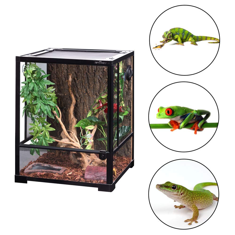 ReptiZoo RK0110NS Glasterrarium 45x45x60 cm Schwenktür hoch