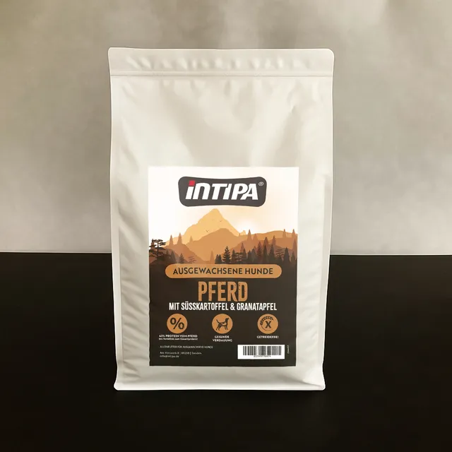 intipa DOG Pferd Süßkartoffel 6 kg Trockenfutter