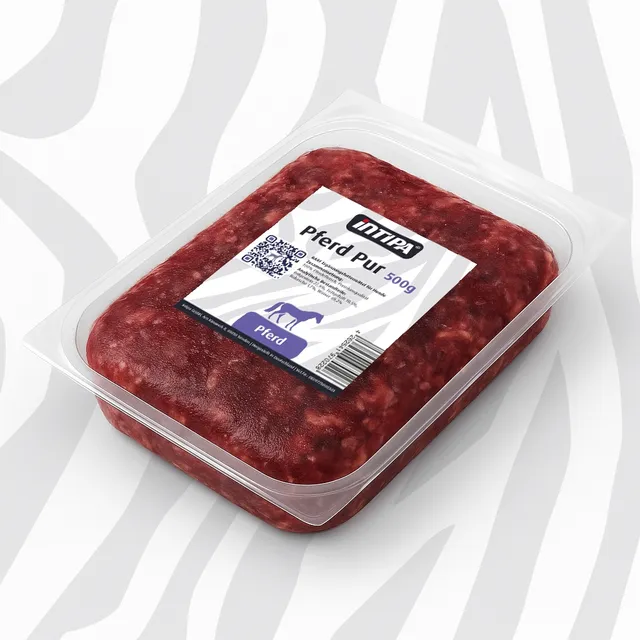 intipa BARF Pferdefleisch Pur Frostfutter 500 g