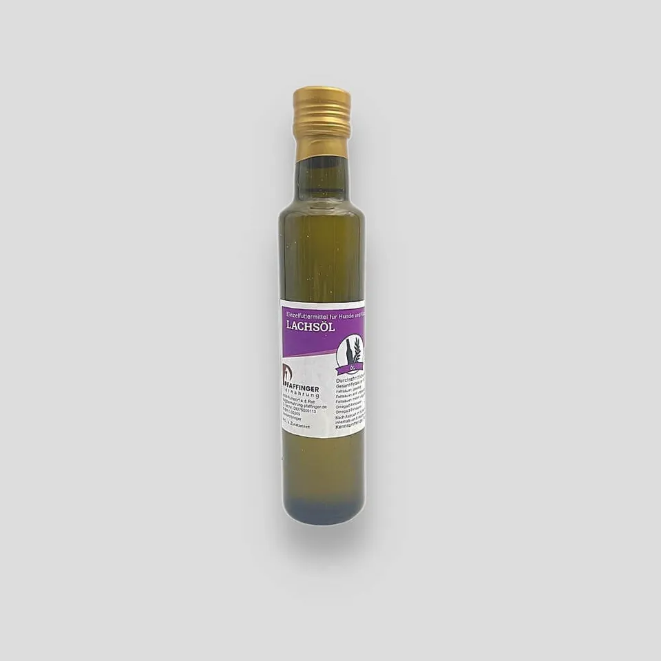 Lachsöl Futterzusatz 250 ml Omega Flasche