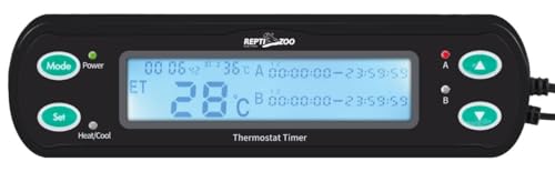 M&S Reptilien ReptiZoo THC10 Thermostat Zeitschaltuhr 2x600W