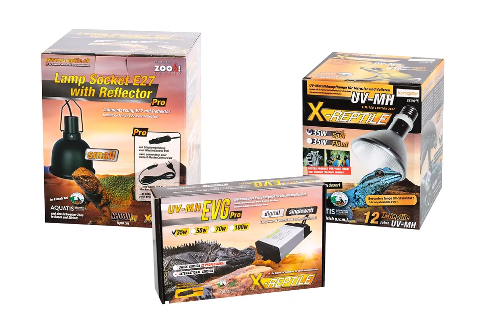 X-Reptile 35 Watt Set Terrarienstrahler mit Vorschaltgerät HID