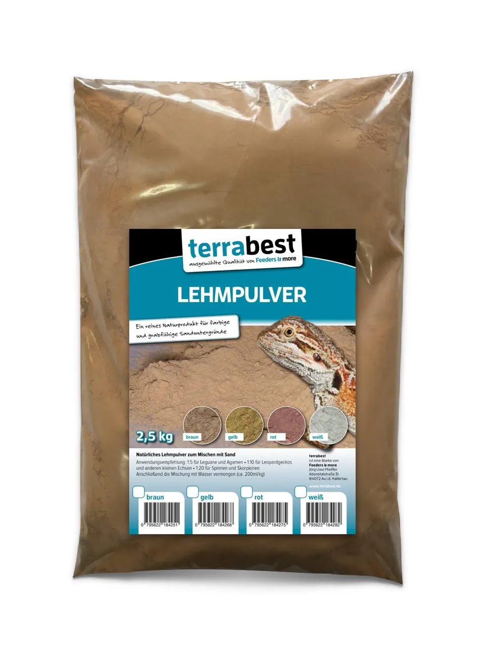 Terrabest Lehmpulver braun 2,5 kg grabfähig