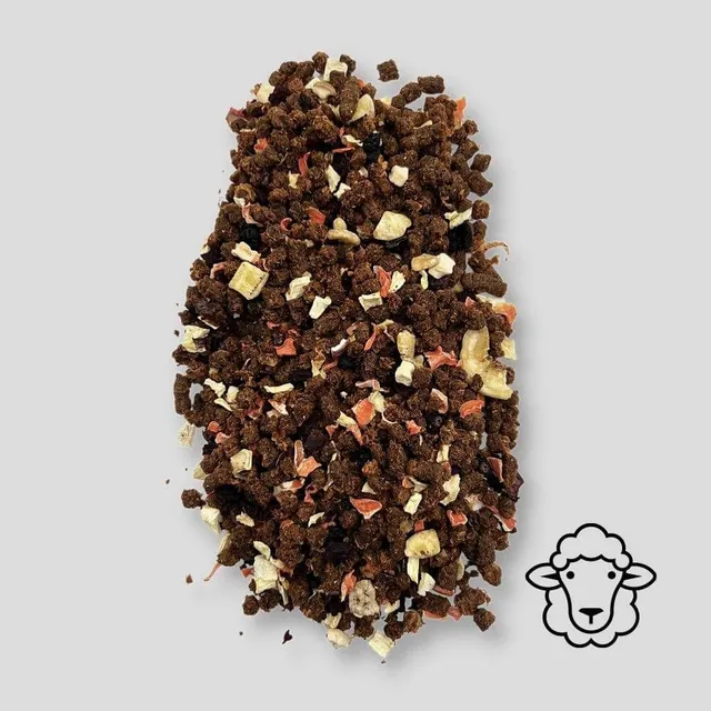 Trockenbarf Lamm Schaf Trockenfutter 1 kg mit Gemüse