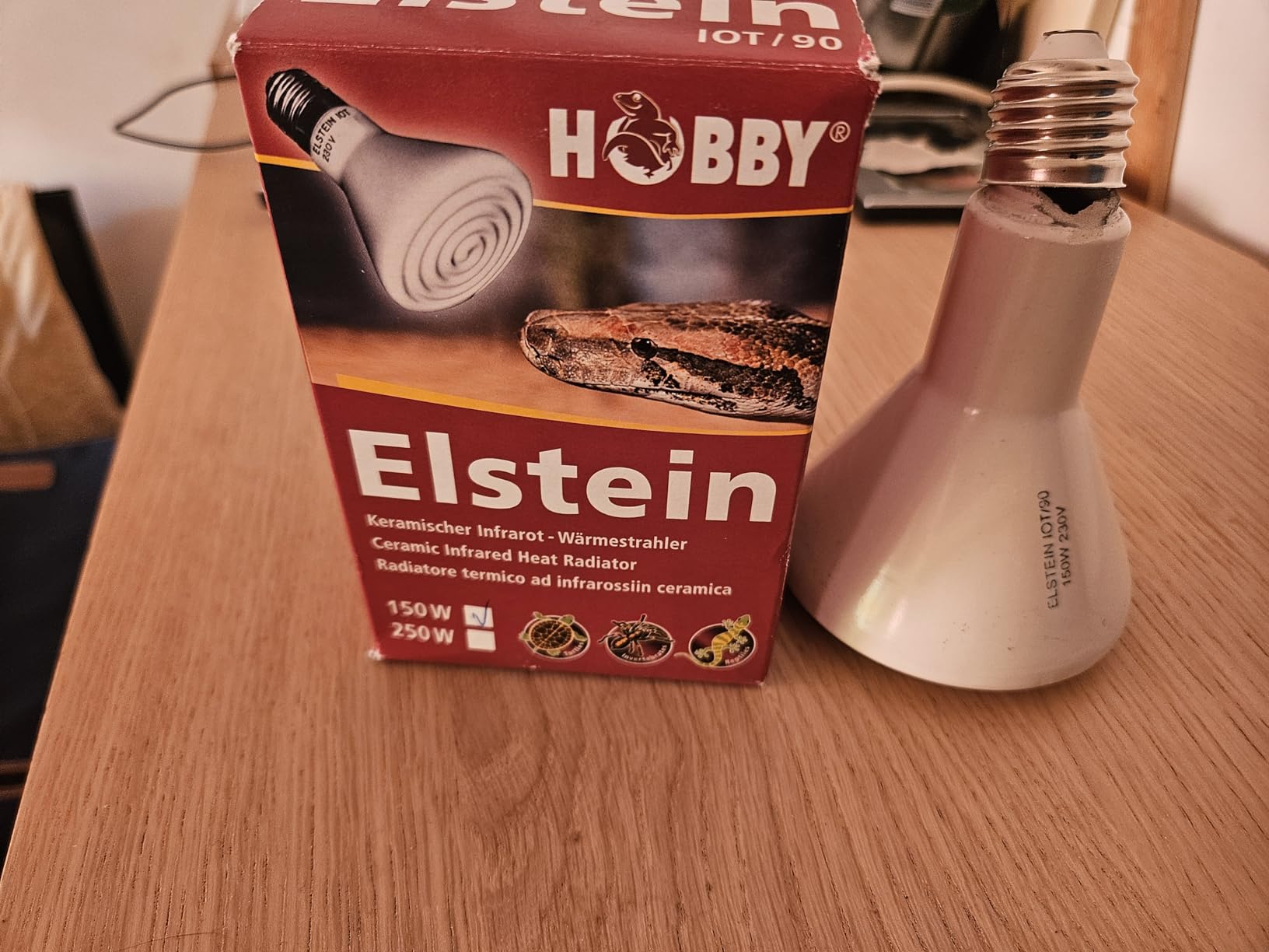 Hobby Elstein Strahler IOT 90 Dunkelstrahler 150 W Keramik
