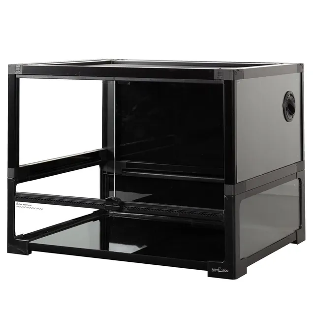 REPTI ZOO Easy-Build NRK0107 Glasterrarium 60x45x45 cm schwarz