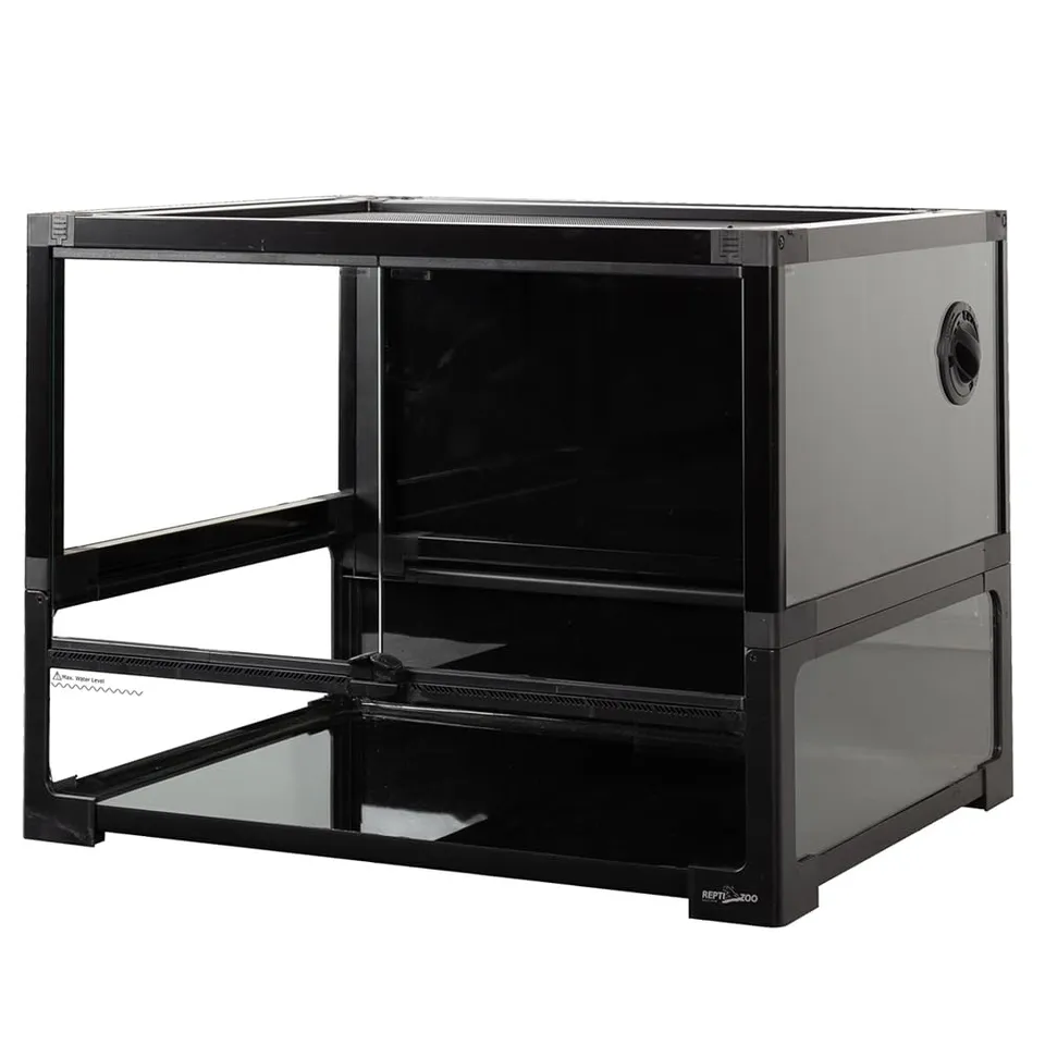 REPTI ZOO Easy-Build NRK0107 Glasterrarium 60x45x45 cm schwarz