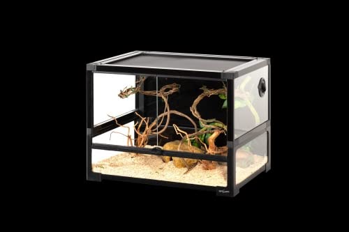 REPTI ZOO Easy-Build NRK0107 Glasterrarium 60x45x45 cm schwarz