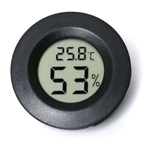M&S Reptilien Thermo-Hygrometer rund small digital Einbau