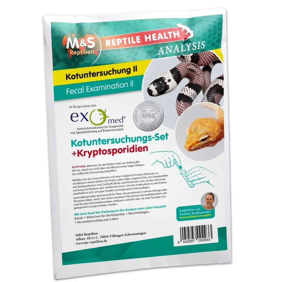 M&S Reptilien Kotuntersuchungs Set 2 Kryptosporidien Test