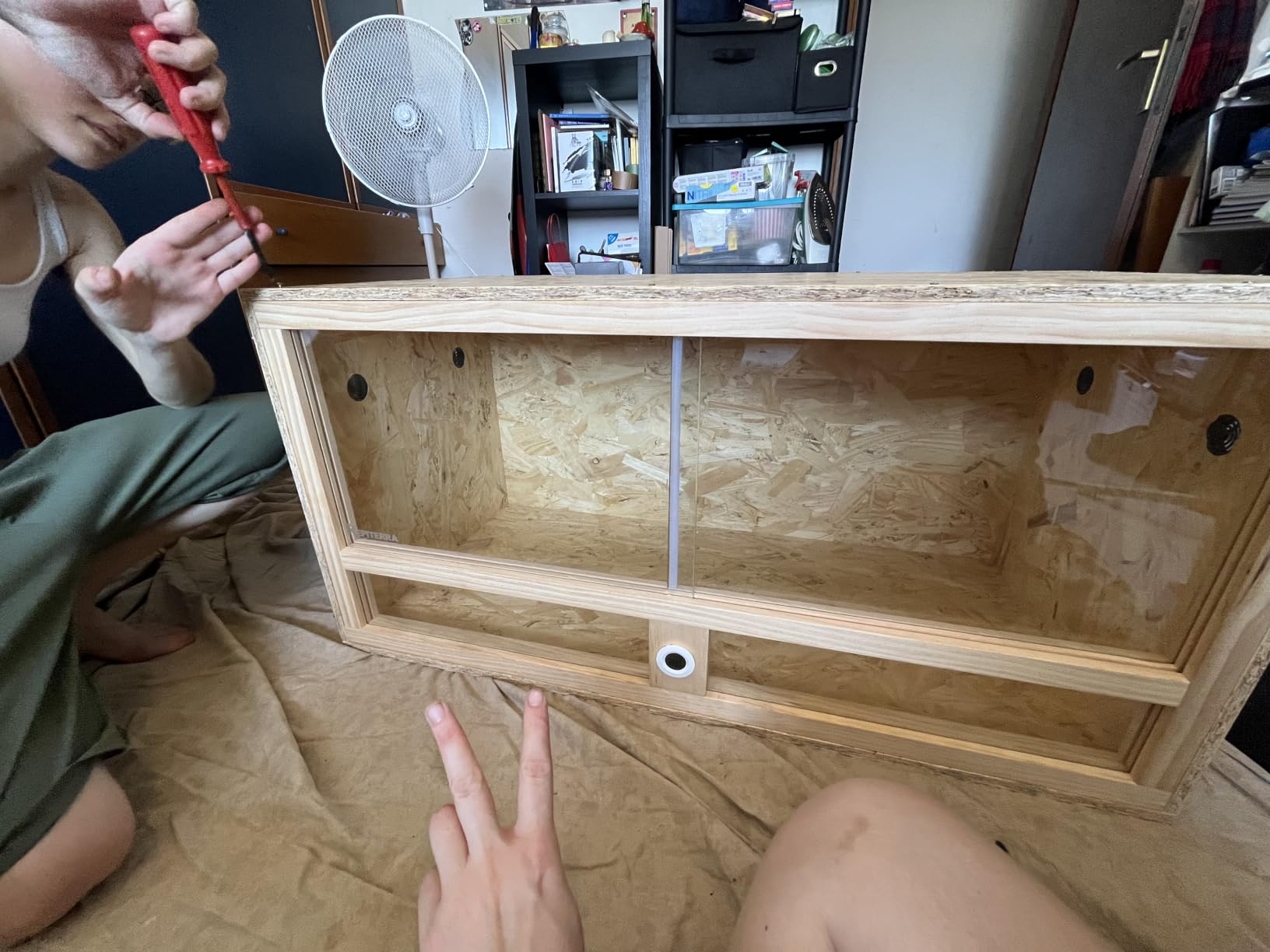 Repiterra Terrarium Holz 100x50x50 cm Seitenbelüftung OSB