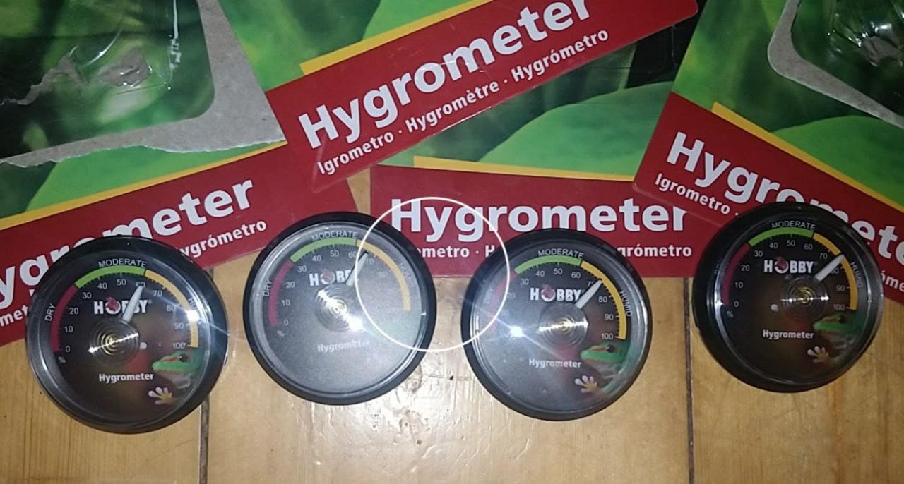 Hobby Hygrometer Analog Feuchtigkeitsmesser Selbstklebend