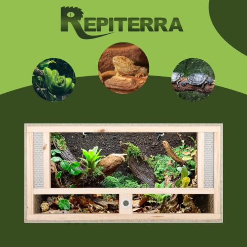 Repiterra Terrarium Frontbelüftung 80x40x40 cm Holzterrarium