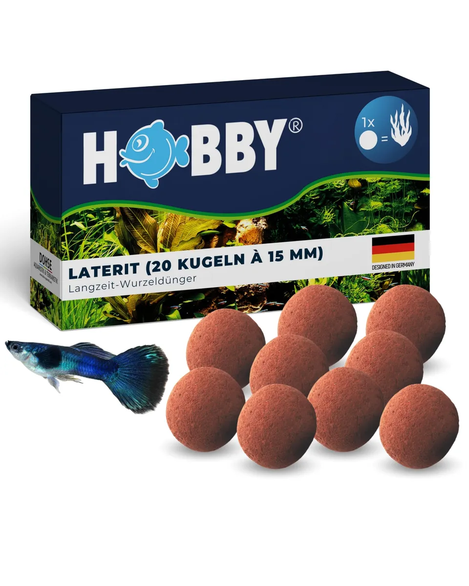 Hobby Laterit Wurzeldünger 20 Kugeln Ø15 mm eisenreich