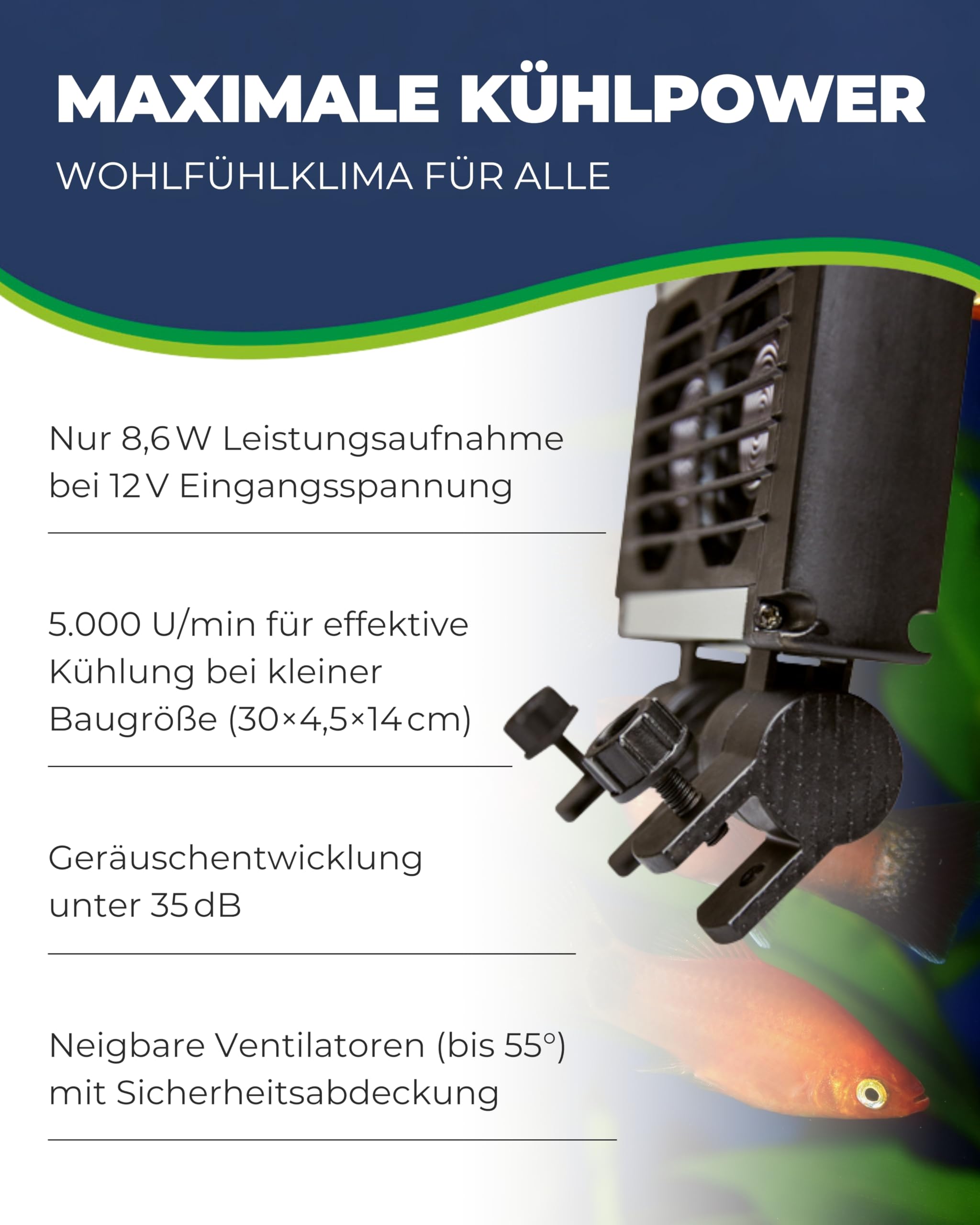 Hobby Aqua Cooler V4 Aquarienkühler 4 Ventilatoren bis 300L