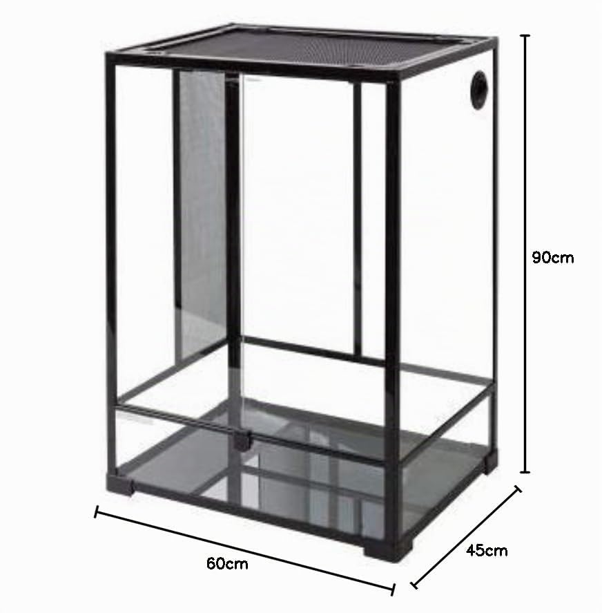ReptiZoo Glas-Terrarium RK0124 60x45x90 cm hoch Schwenktür