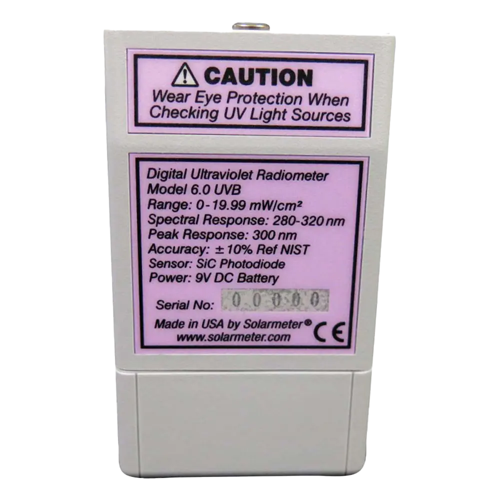 Solarmeter 6.0 Standard UVB-Messgerät 0-19,99 mW/cm²