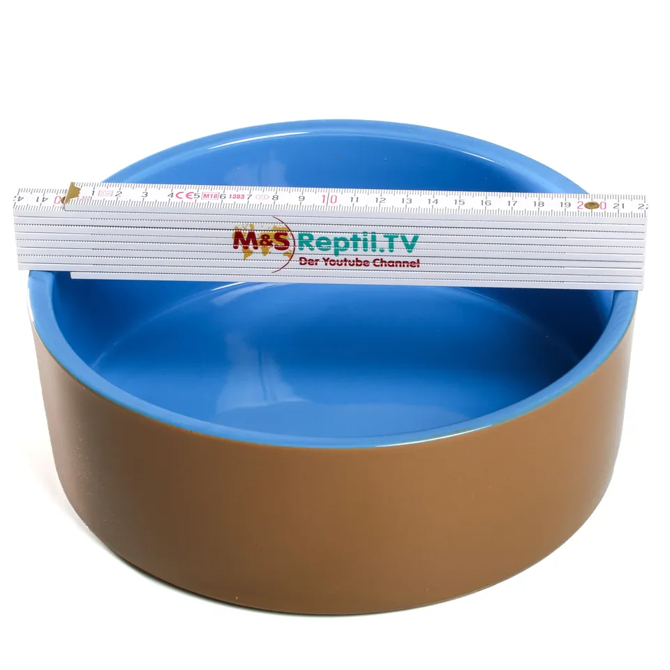 M&S Reptilien Wasserschale XX-Large Keramik 22,5 cm rund