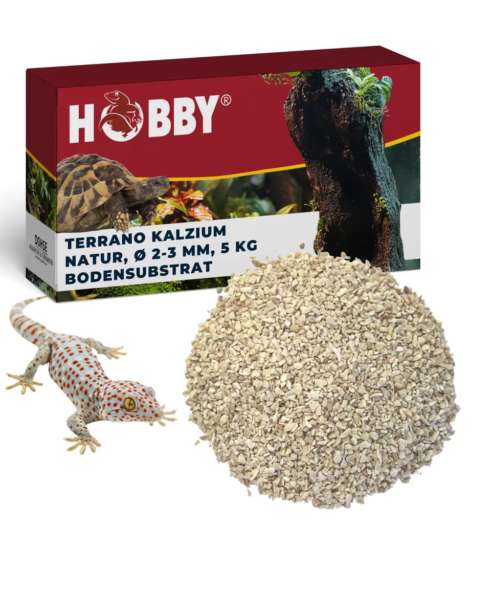Hobby Terrano Kalzium Bodengrund 5 kg 2-3 mm natur