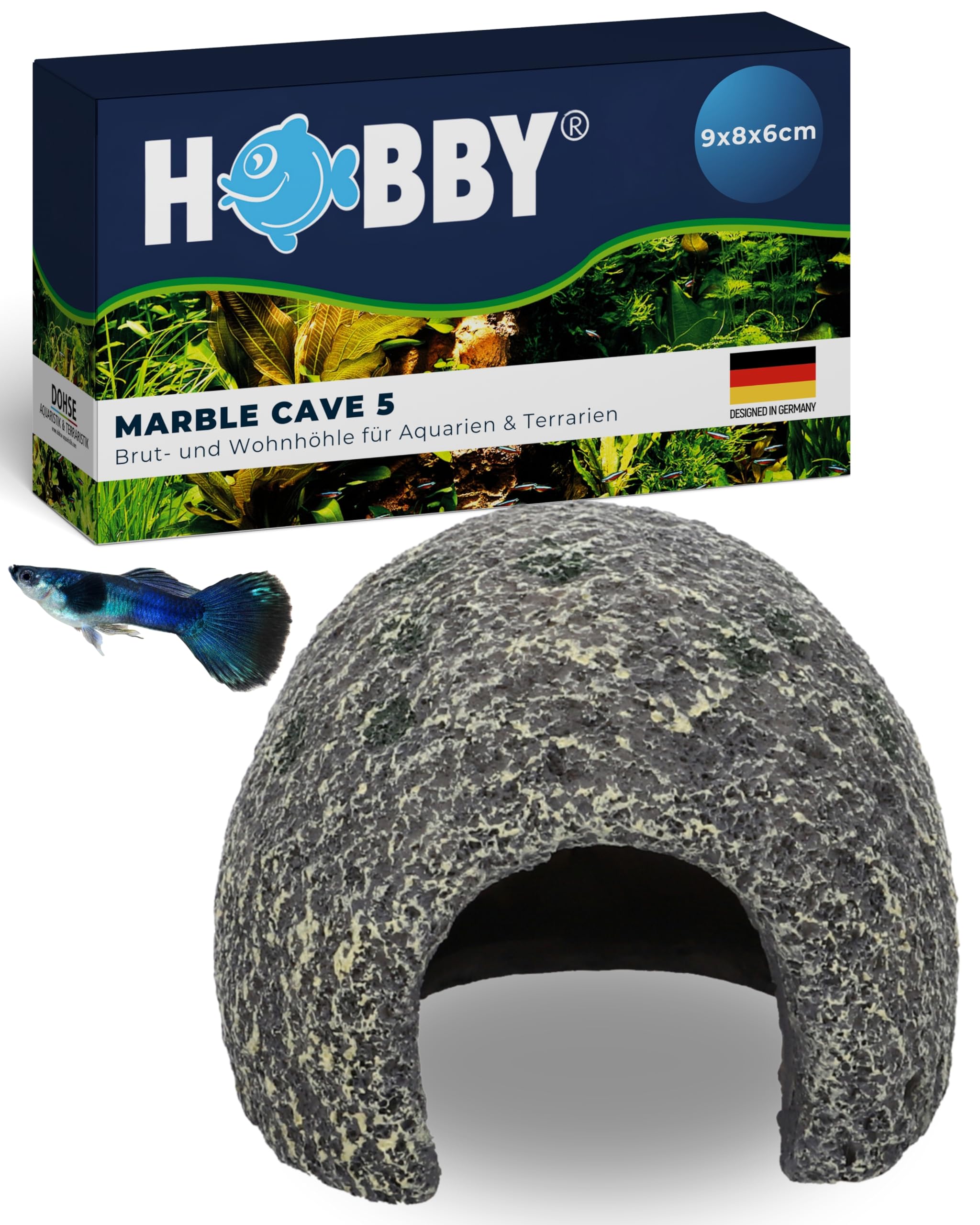 Hobby Marble Cave 2 Aquariumhöhle 8,5x9,5x8,5 cm Kunstharz