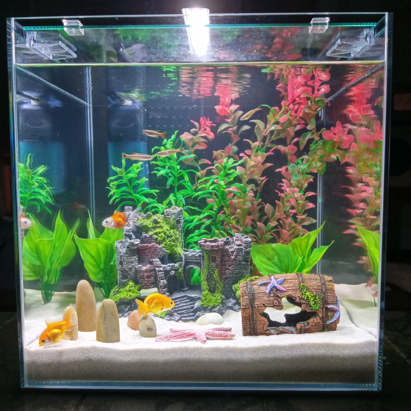 Hobby Ludwigia Kunstpflanze 60 cm Aquaristik Felsen