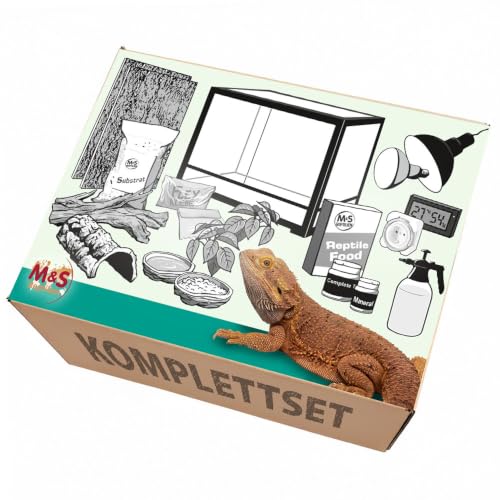 M&S Reptilien Komplettset Bartagame Terrarium 120 cm Wüste