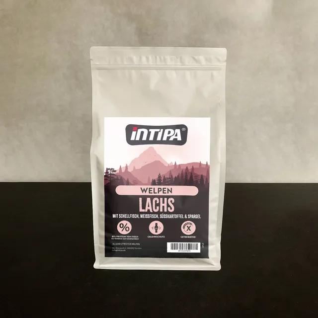 intipa DOG Welpen Trockenfutter Lachs 2 kg getreidefrei
