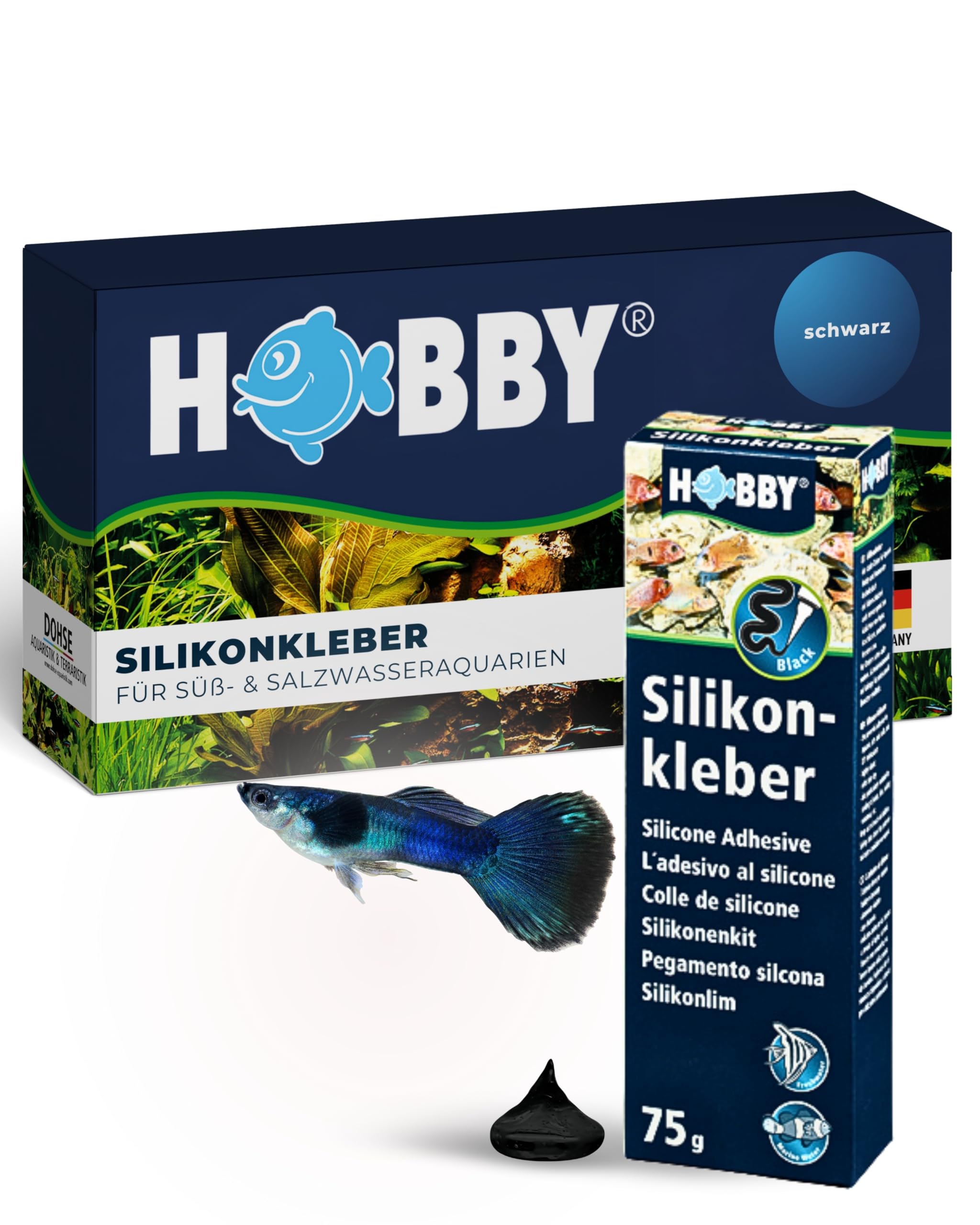 Hobby Aquaristik Silikonkleber Aquarium-Silikon 310 ml schwarz