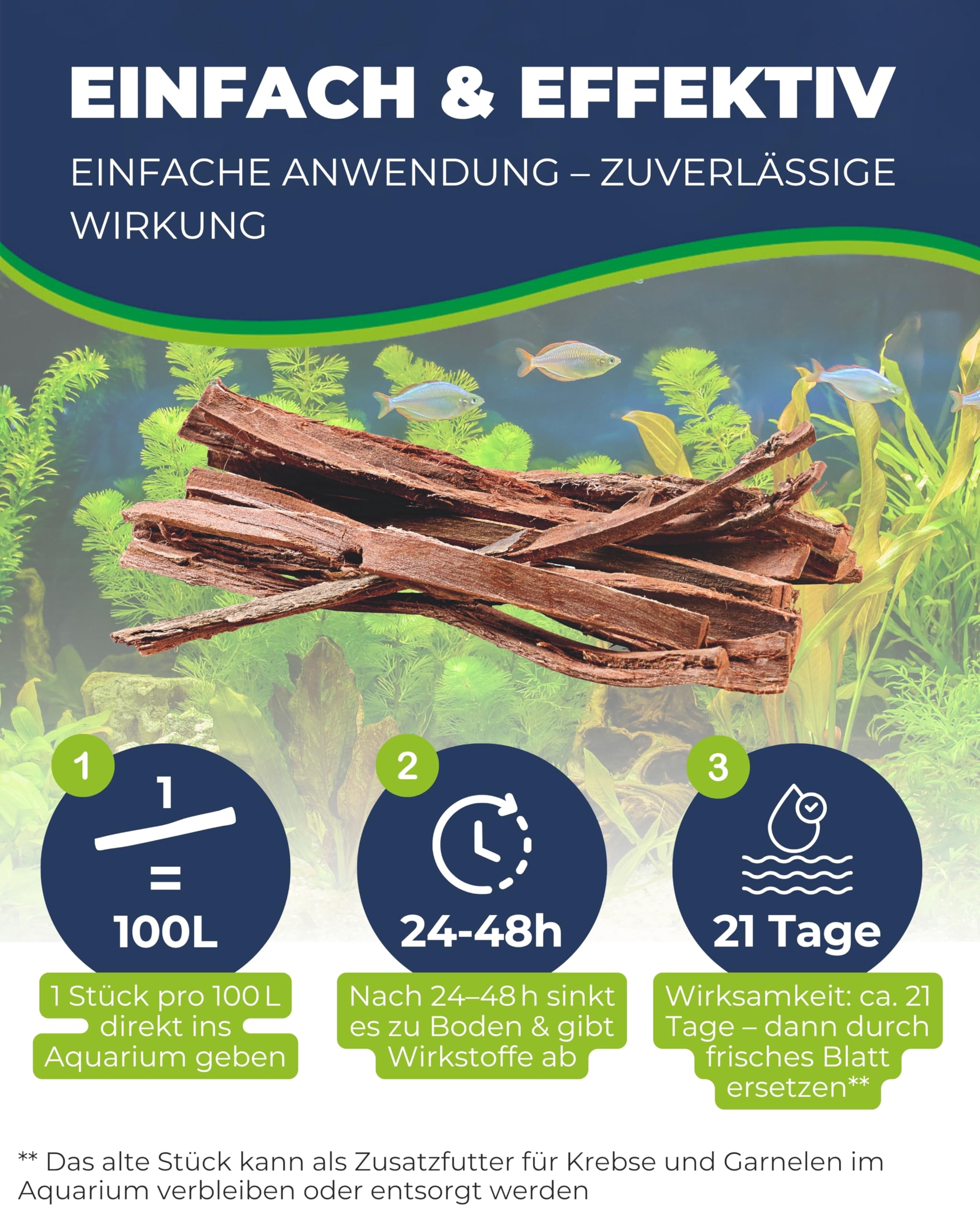 Hobby Aquaristik Catappa Bark Seemandelbaumrinde 12 Stück natürlich