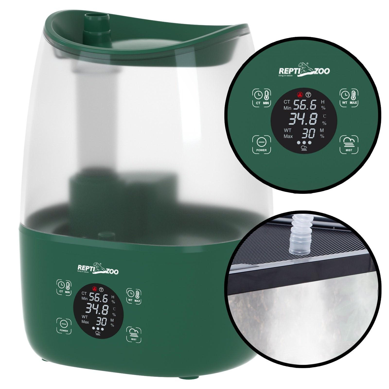Repti Zoo 2in1 Luftbefeuchter TF07 Nebler Hygrostat
