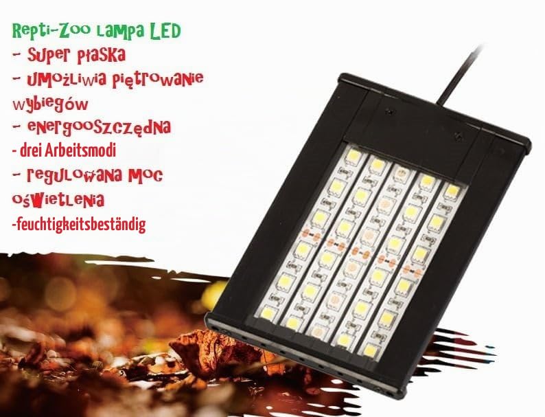 ReptiZoo LED001 Lichthaube Terrarium-Lampe 6 Watt 13x9 cm