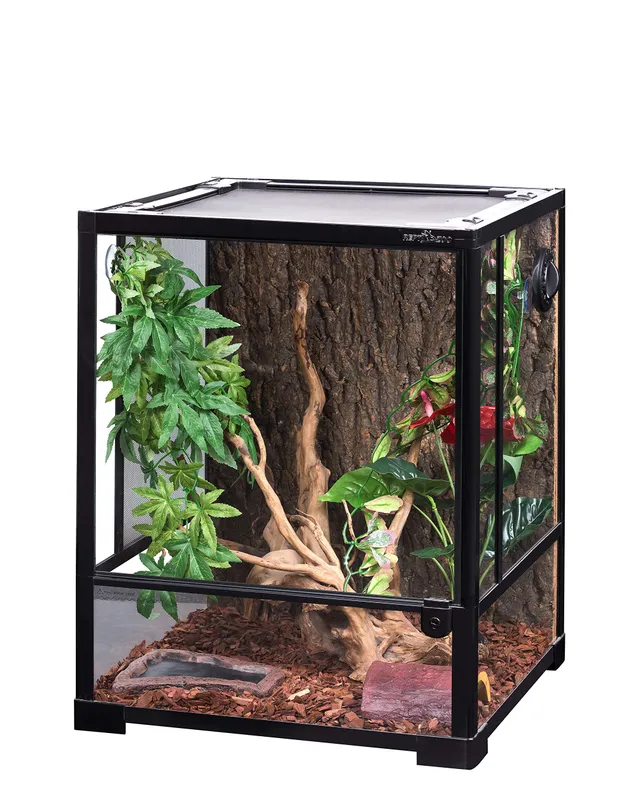 ReptiZoo RK0110NS Glasterrarium 45x45x60 cm Schwenktür hoch