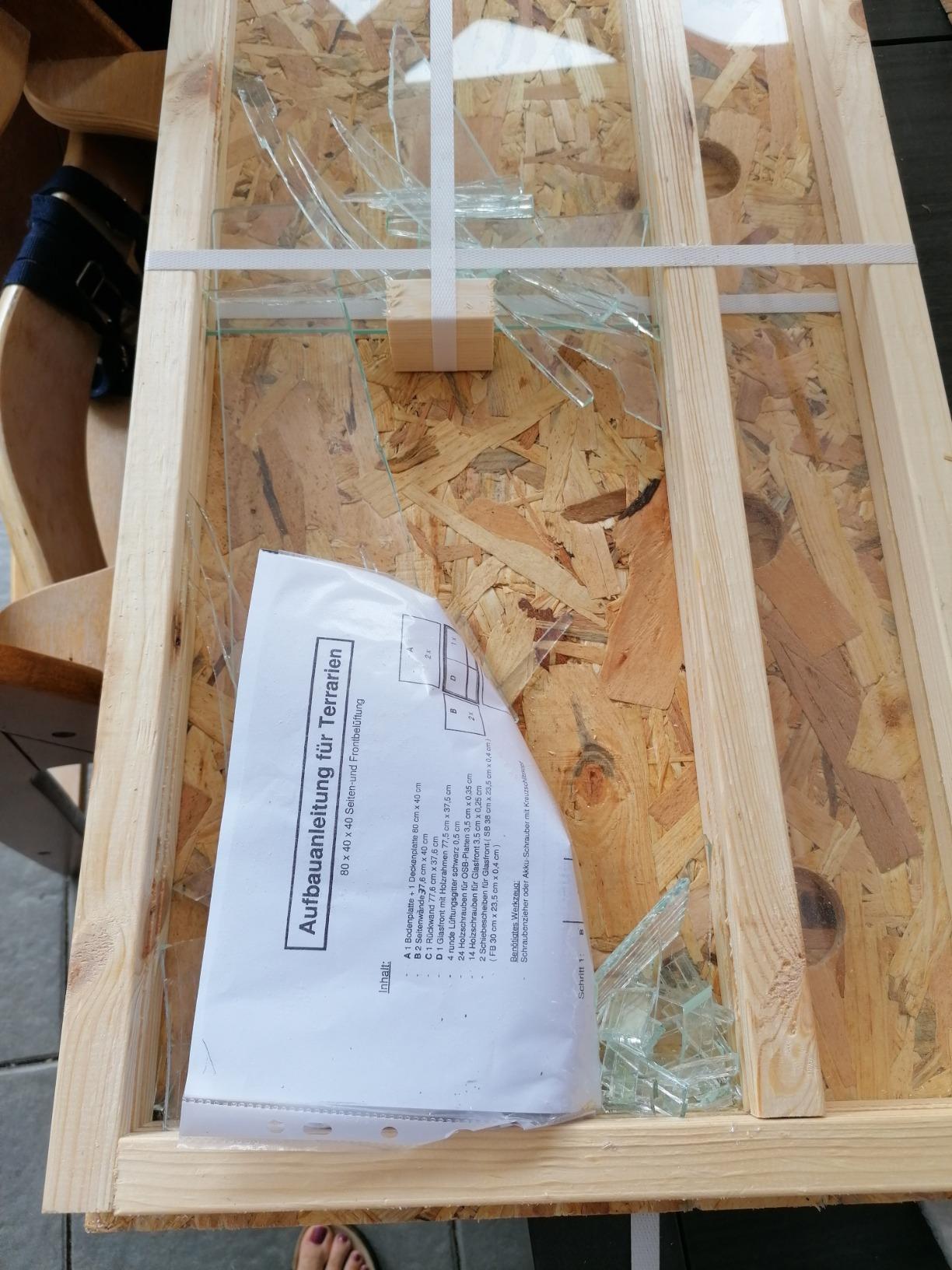Repiterra Holzterrarium Seitenbelüftung 80x40x40 cm OSB