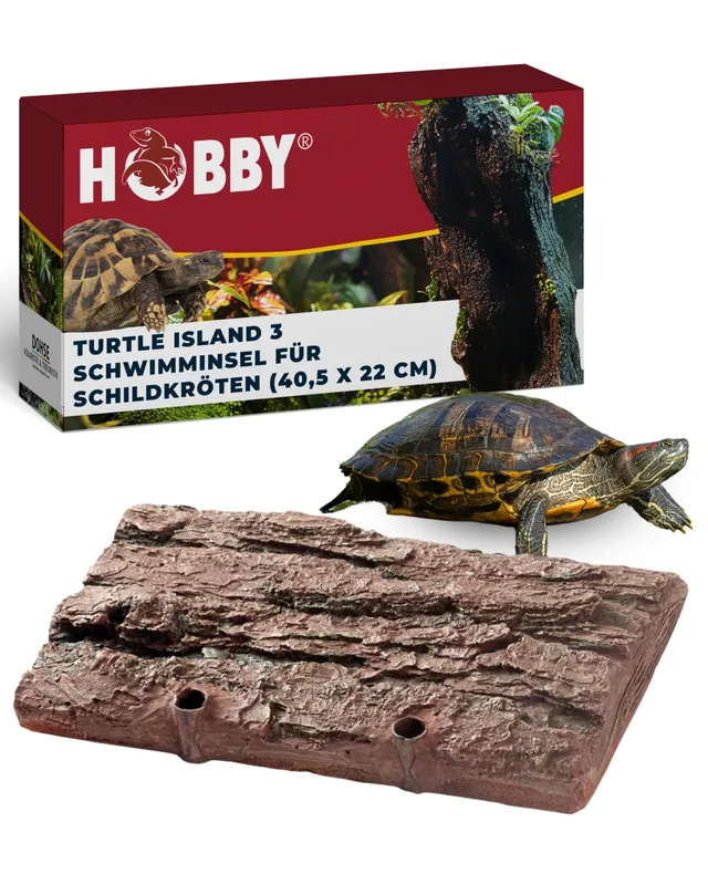 Hobby Turtle Island 3 Schwimminsel 40,5x22 cm Fels