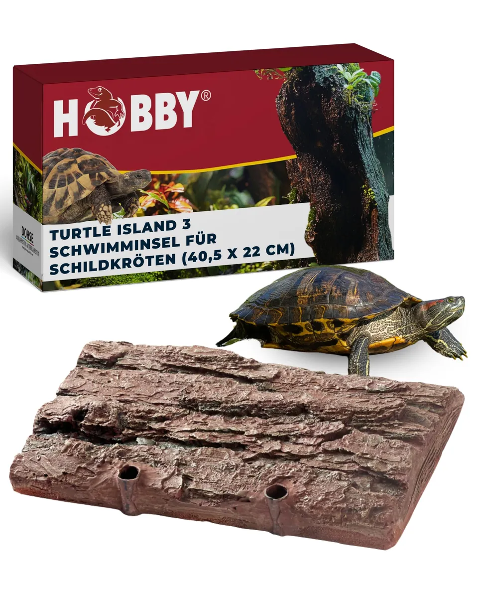 Hobby Turtle Island 3 Schwimminsel 40,5x22 cm Fels