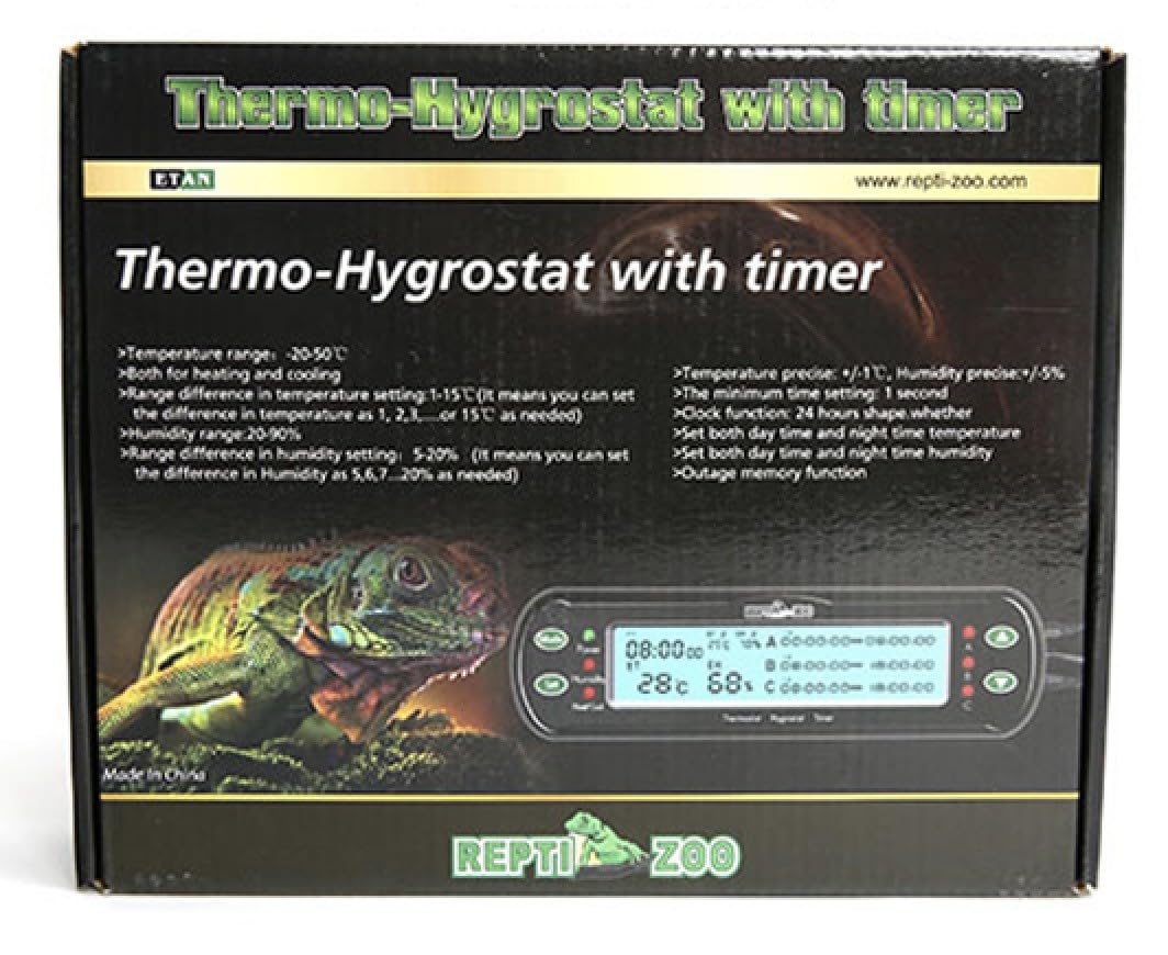 ReptiZoo THC09 Thermo-Hygrostat Terrarium Zeitsteuerung