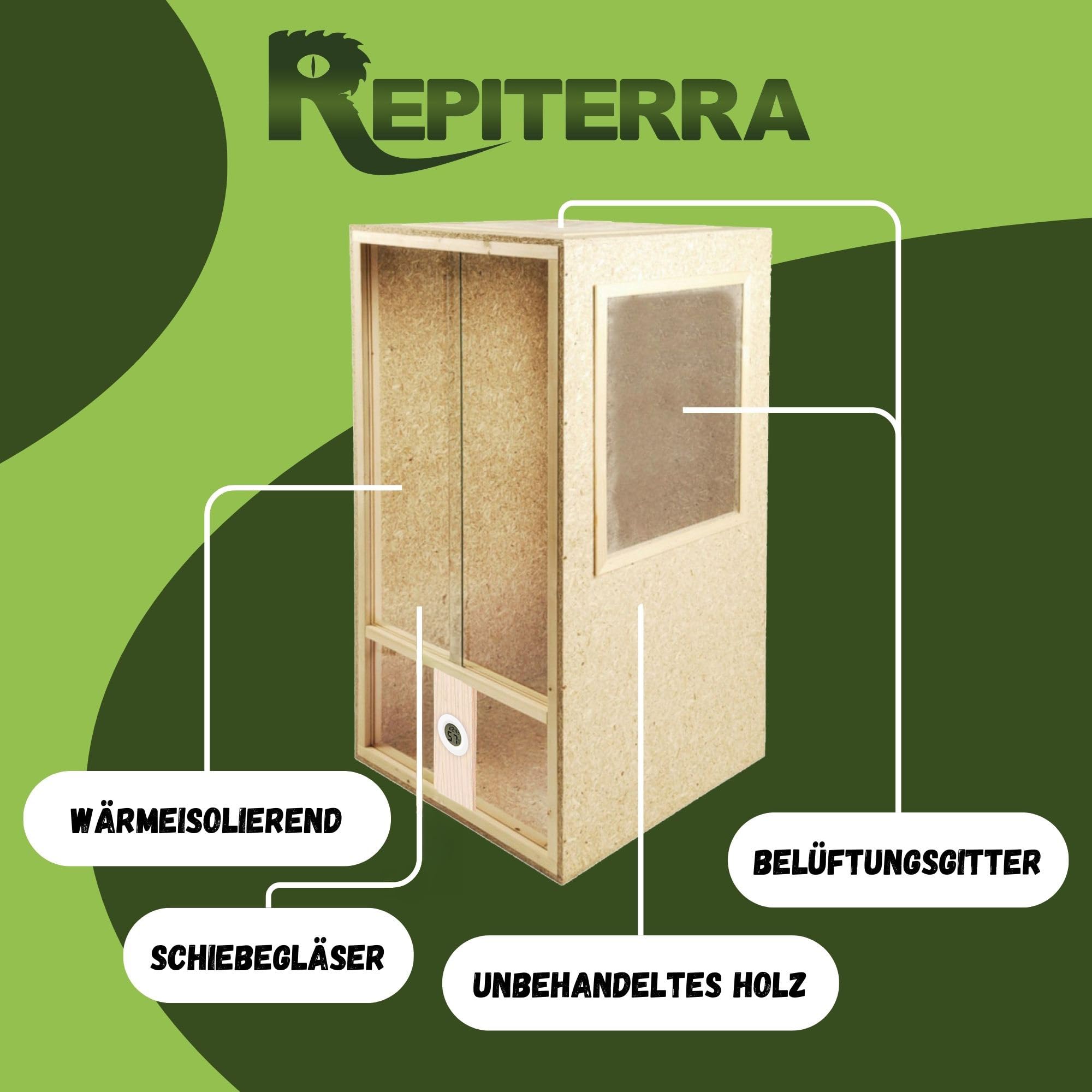 Repiterra Terrarium hoch 60x120x60 cm für Chamäleon