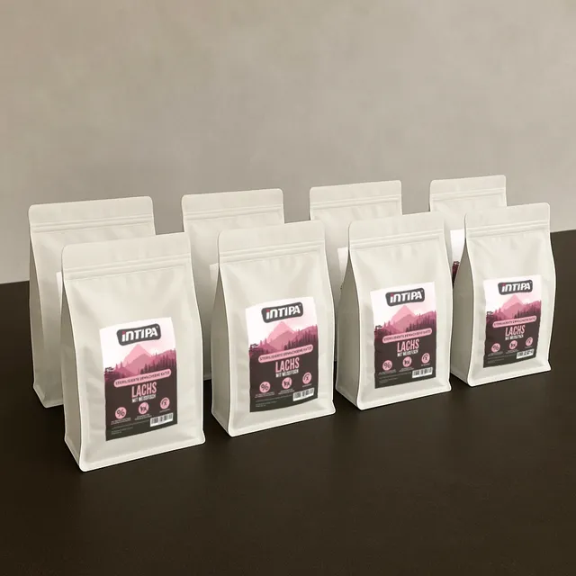 intipa CAT Lachs Katzenfutter 8x300 g mit Weißfisch